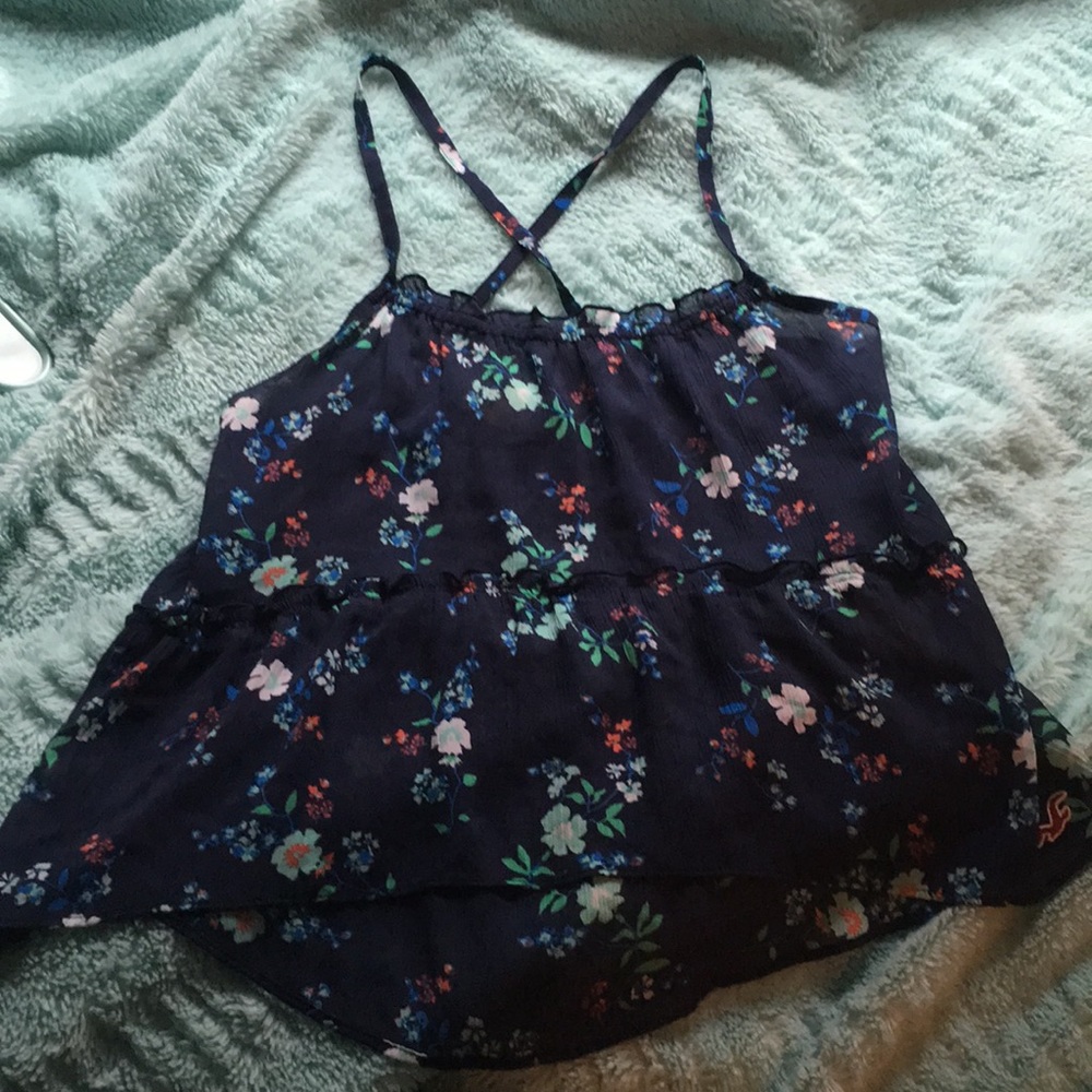 Hollis cross back tank top/ outing shirt